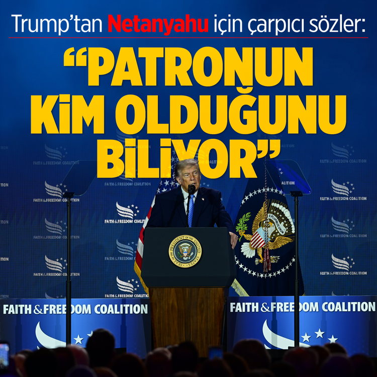 Trump'tan Netanyahu'ya olay gönderme: Patronun kim olduğunu biliyor