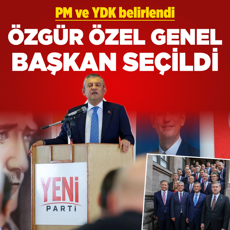 Özgür Özel oy birliğiyle Yeni Parti Genel Başkanı seçildi