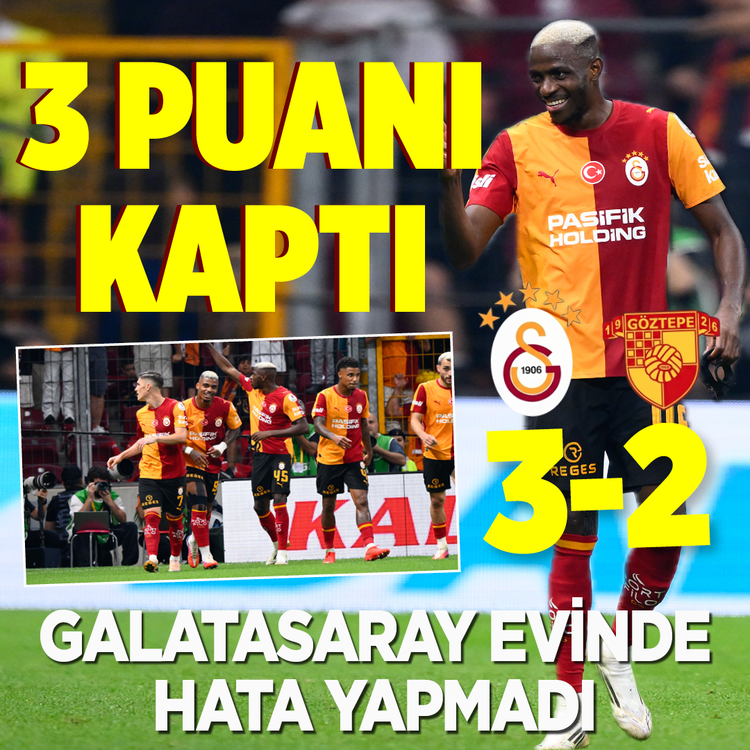 Galatasaray'dan evinde gol düellosu: 3 puanı kaptı