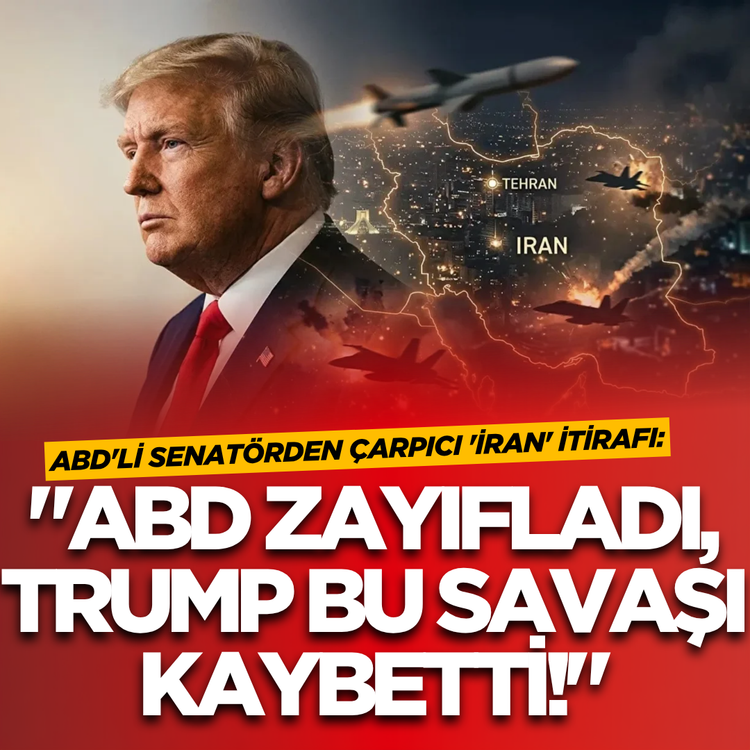 ABD'li Senatörden çarpıcı 'İran' itirafı: "ABD zayıfladı, Trump bu savaşı kaybetti!"