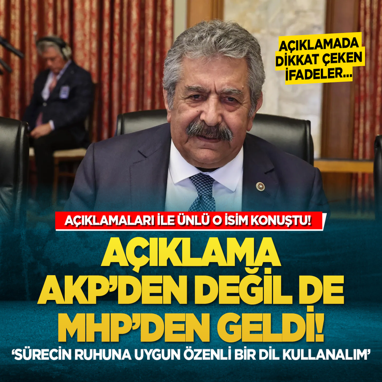 Açıklamaları ile ünlü o isim konuştu! 'Sürecin ruhuna uygun özenli bir dil kullanalım'