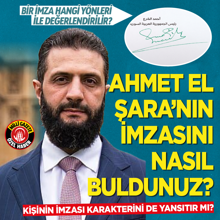 Ahmet El Şara’nın imzasını nasıl buldunuz? Bir imza hangi yönleri ile değerlendirilir? Kişinin imzası karakterini de yansıtır mı?