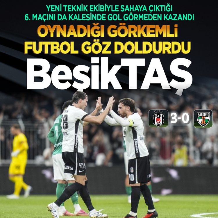 Beşiktaş Avrupa'da şov yaptı: Tur kapısı açıldı