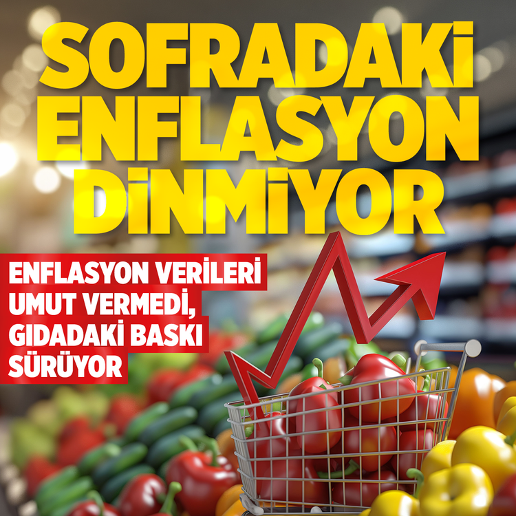Enflasyon verileri umut vermedi, gıdadaki baskı sürüyor! Sofradaki enflasyon dinmiyor