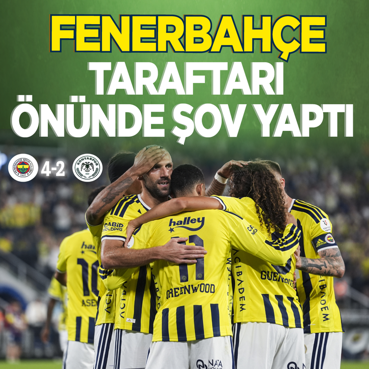Fenerbahçe, taraftarı önünde 4 gollü şov yaptı