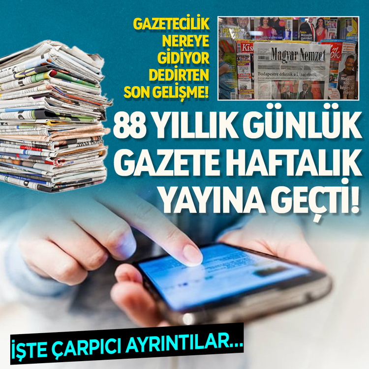 Gazetecilik nereye gidiyor dedirten son gelişme! 88 yıllık günlük gazete haftalık yayına geçti! İşte çarpıcı ayrıntılar…