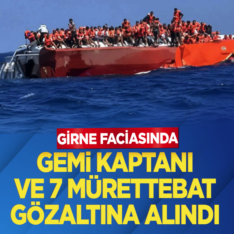 Girne faciasında gemi kaptanı ve 7 mürettebat gözaltına alındı