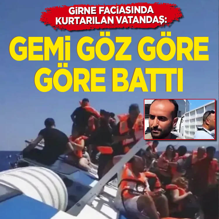 Girne faciasında kurtarılan vatandaş: Gemi göz göre göre battı