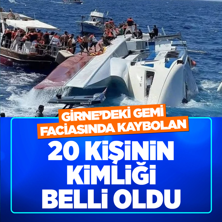 Girne'de batan yolcu gemisinde kaybolan 20 kişinin kimliği belli oldu