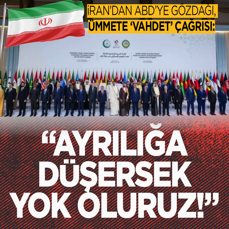 İran'dan ABD'ye gözdağı, ümmete 'vahdet' çağrısı: "Ayrılığa düşersek yok oluruz!"