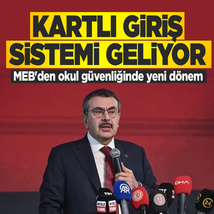 MEB'den okul güvenliğinde yeni dönem: Kartlı giriş sistemi başlıyor