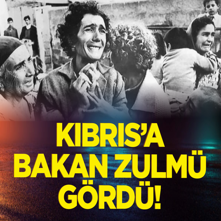 Kıbrıs'a bakan zulmü gördü!