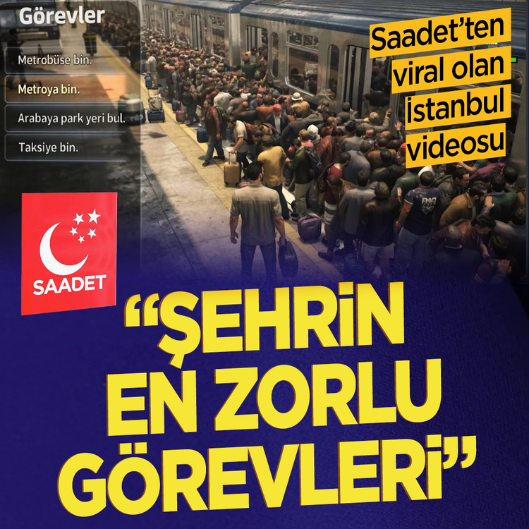 Saadet Partisi İstanbul’dan megakentin kronik sorunlarına GTA 6 göndermeli video