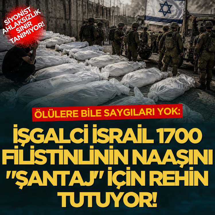 Siyonist ahlaksızlık sınır tanımıyor! Ölülere bile saygıları yok: İşgalci İsrail 1700 Filistinlinin naaşını "şantaj" için rehin tutuyor!