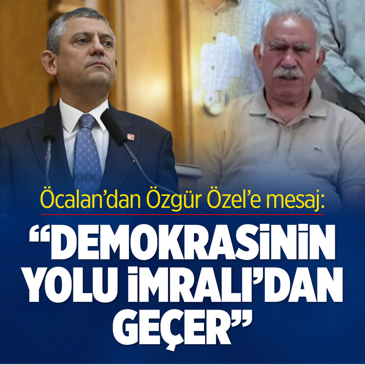 Terörist elebaşı Öcalan'dan Özgür Özel'e mesaj: ''Demokrasinin yolu İmralı'dan geçer''