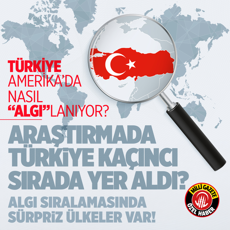 Türkiye Amerika’da nasıl “algı”lanıyor? Araştırmada Türkiye kaçıncı sırada yer aldı? Algı sıralamasında sürpriz ülkeler var