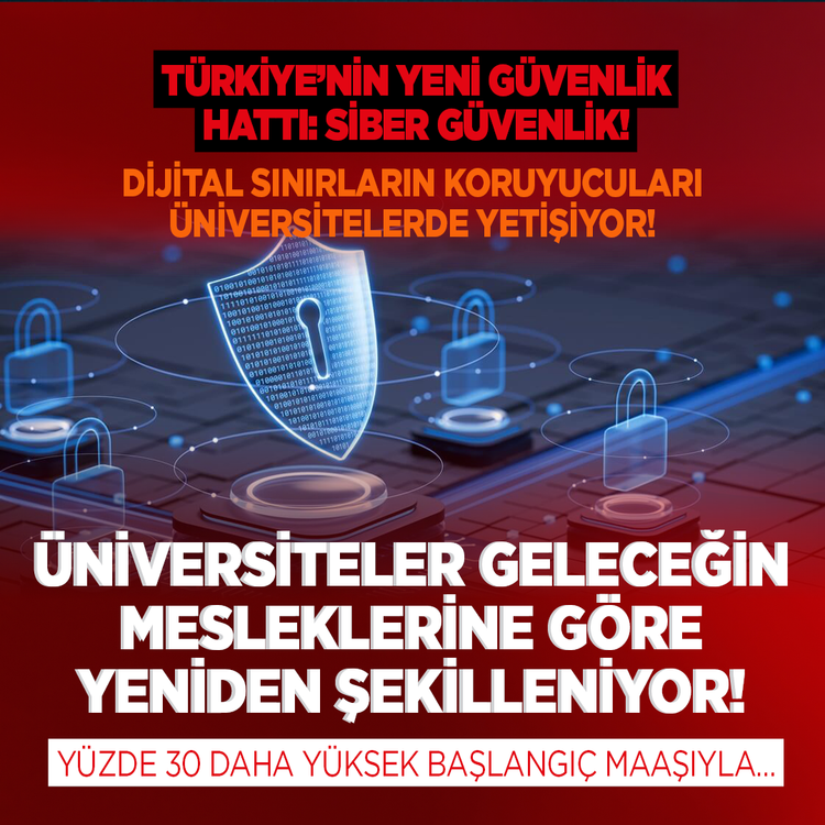 Türkiye'nin yeni güvenlik hattı: Siber güvenlik! Dijital sınırların koruyucuları üniversitelerde yetişiyor! Üniversiteler geleceğin mesleklerine göre yeniden şekilleniyor! Yüzde 30 daha yüksek başlangıç maaşıyla…