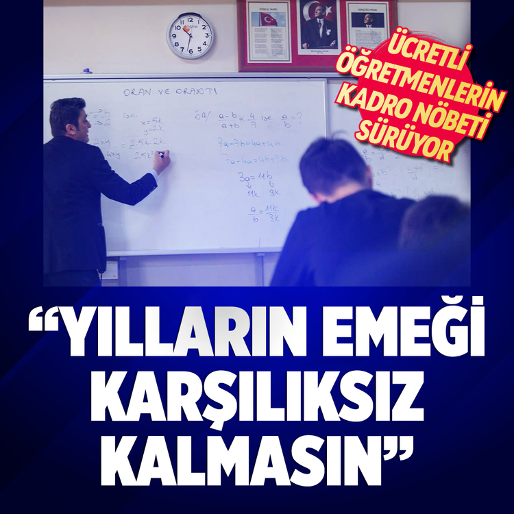 Ücretli öğretmenlerin kadro nöbeti sürüyor: ''Yılların emeği karşılıksız kalmasın''