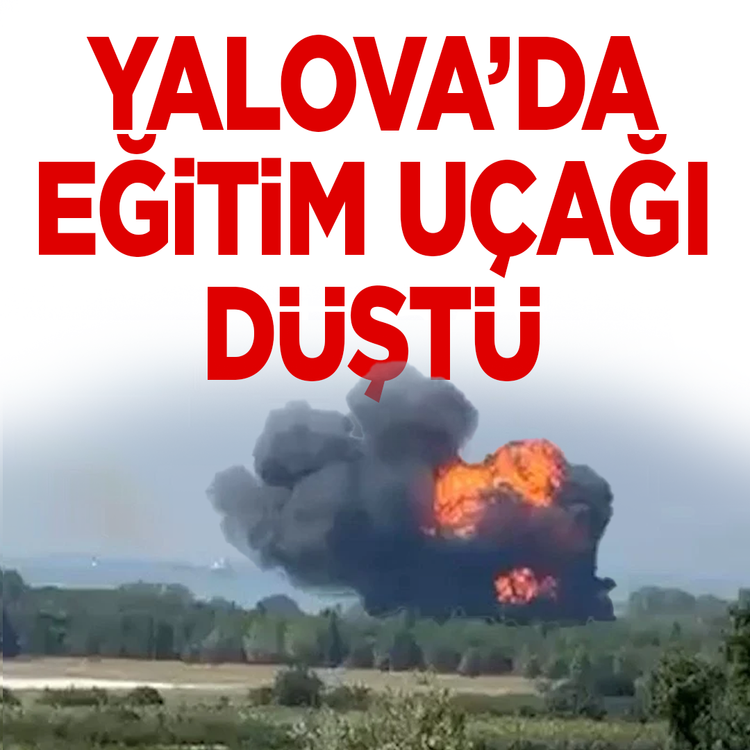 Yalova'da askeri eğitim uçağı düştü! Son durum ne?