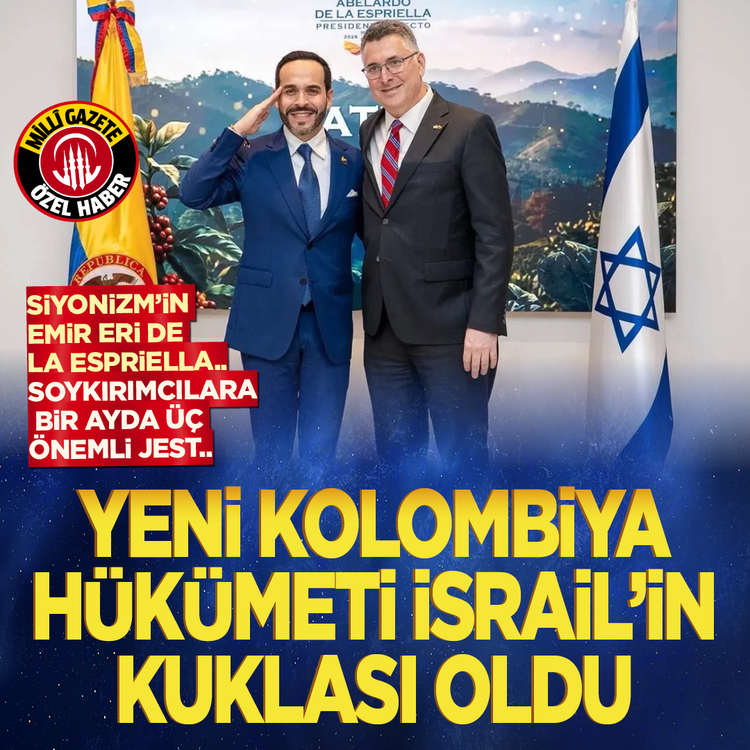 Siyonizm’in emir eri De La Espriella..  Soykırımcılara bir ayda üç önemli jest..  Yeni Kolombiya hükümeti İsrail'in kuklası oldu