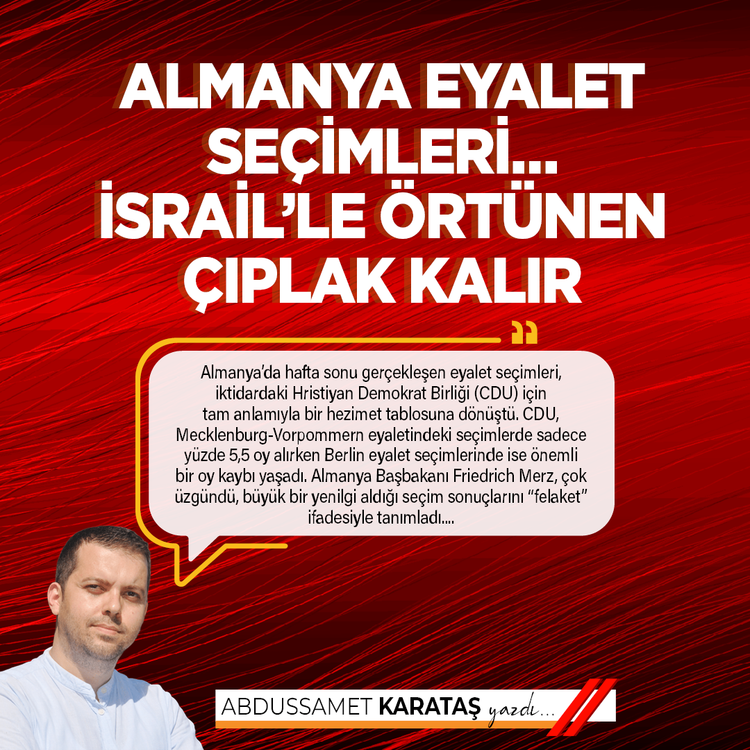 Almanya eyalet seçimleri… İsrail'le örtünen çıplak kalır