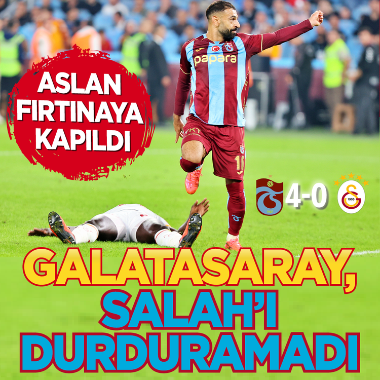Trabzonspor'da Salah hat-trick yaptı: Galatasaray mağlup oldu