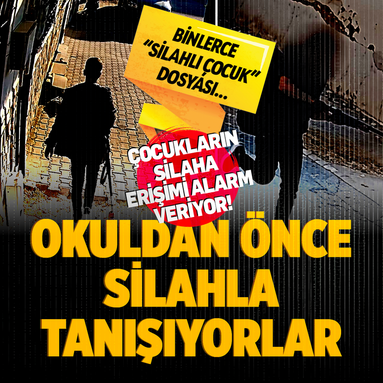 Binlerce “Silahlı çocuk” dosyası: Çocukların silaha erişimi alarm veriyor!