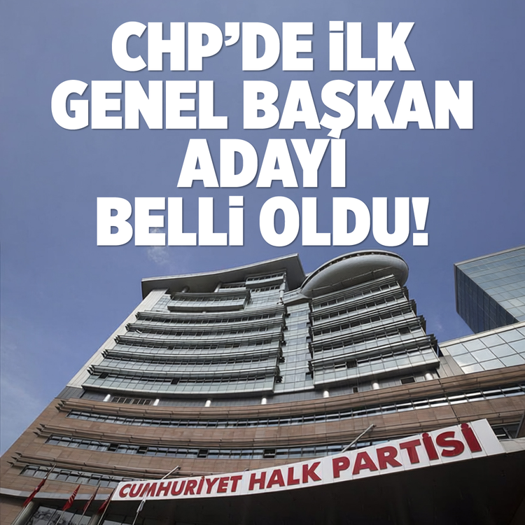 CHP’de ilk genel başkan adayı belli oldu!