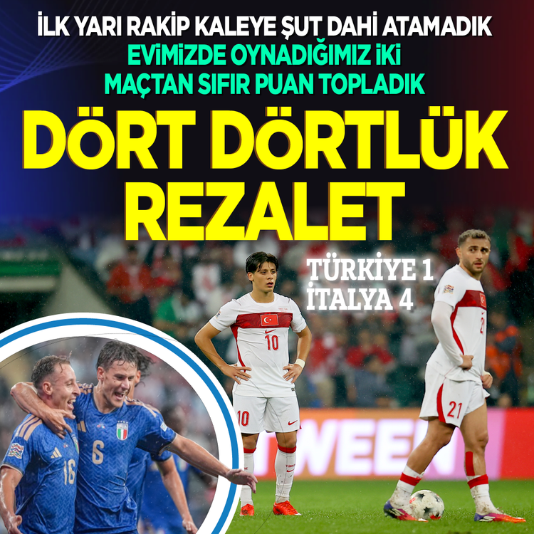 A Milli Takım Bursa'da yıkıldı: İtalya'ya 4-1 kaybettik