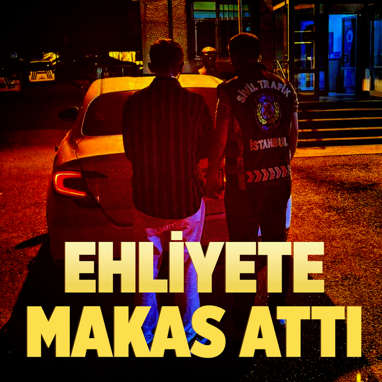 Ehliyete makas attı!