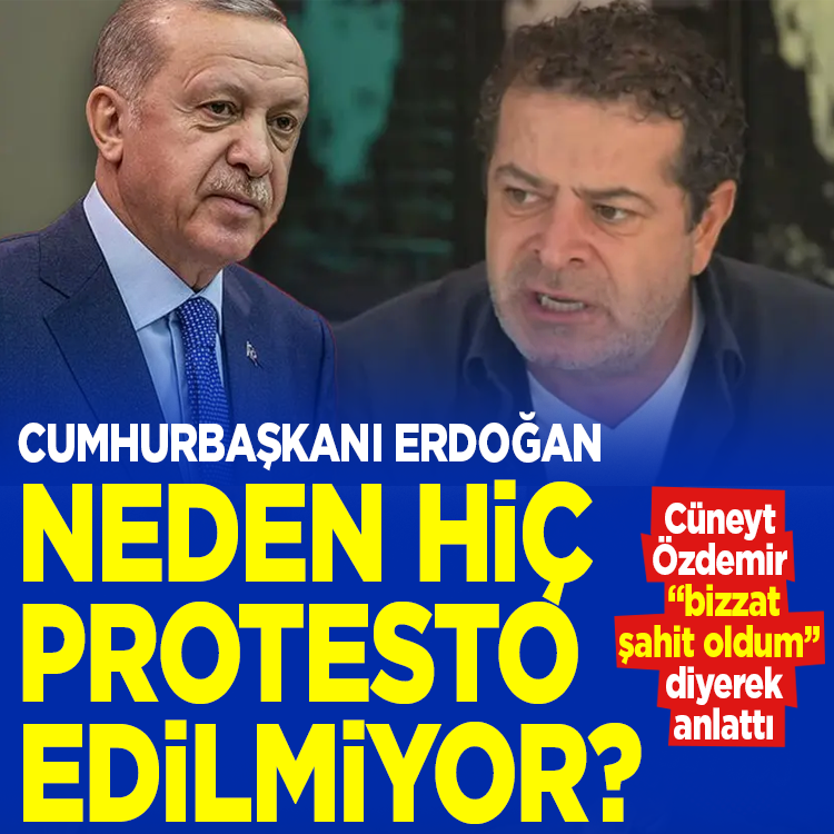 Cüneyt Özdemir'den ilginç tespit! Cumhurbaşkanı Erdoğan neden hiç protesto edilmiyor?