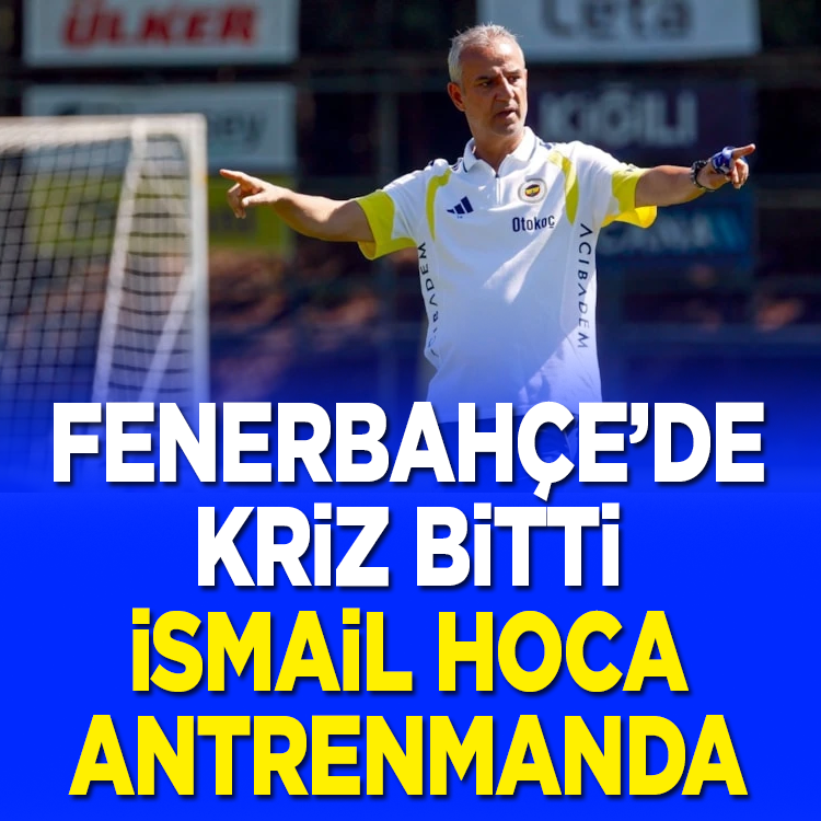 Fenerbahçe’de İsmail Kartal yeniden sahada: İlk antrenmanına çıktı