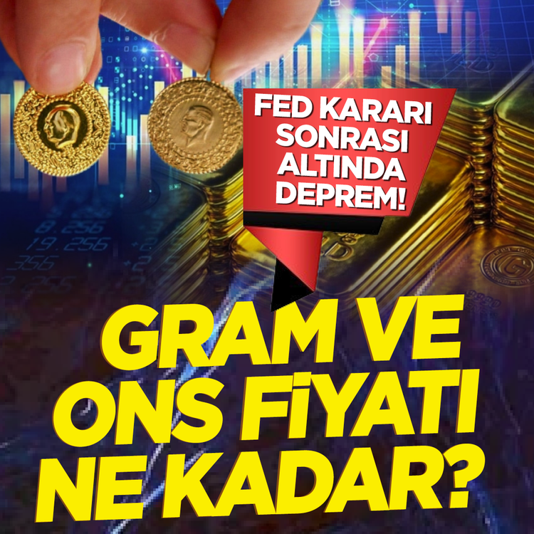 Fed kararı sonrası altında deprem! Gram ve ons fiyatı ne kadar?