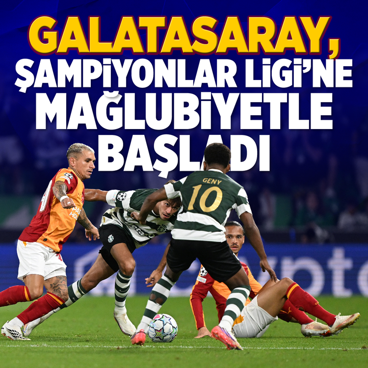 Galatasaray, Sporting'e 3-1 yenildi