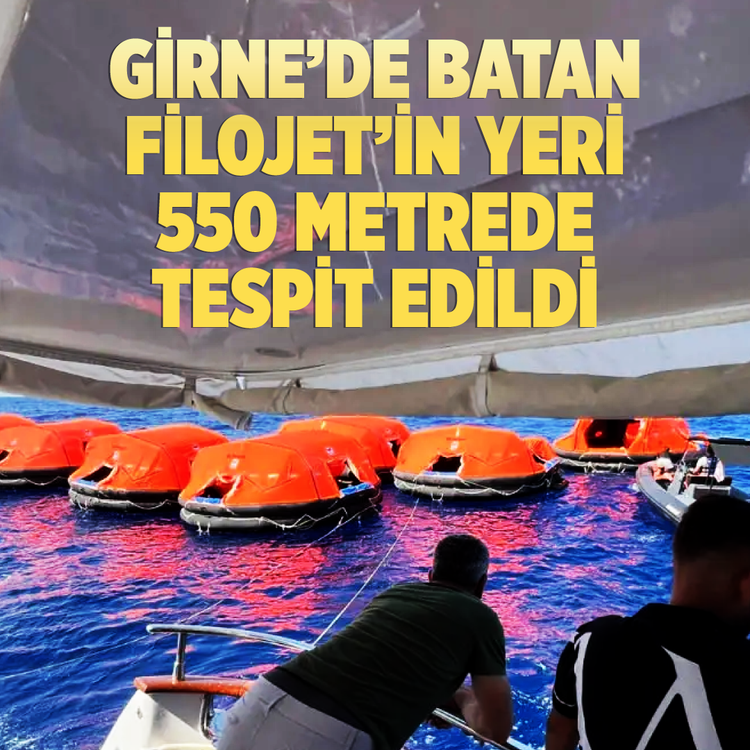 Girne'de batan Filojet'in yeri 550 metrede tespit edildi