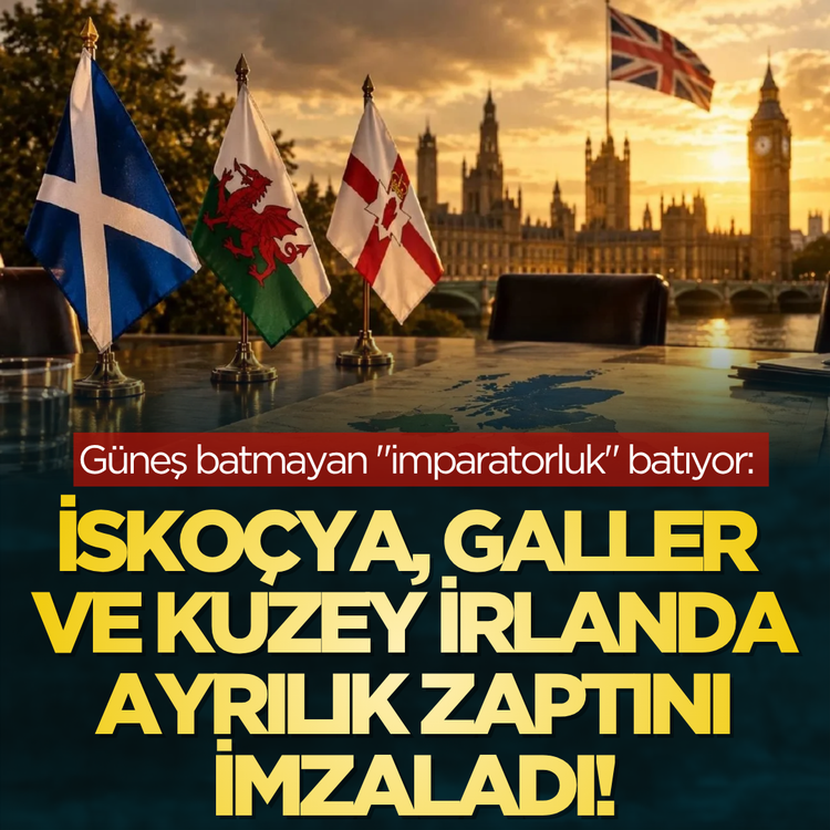 Güneş batmayan "imparatorluk" batıyor: İskoçya, Galler ve Kuzey İrlanda ayrılık zaptını imzaladı!