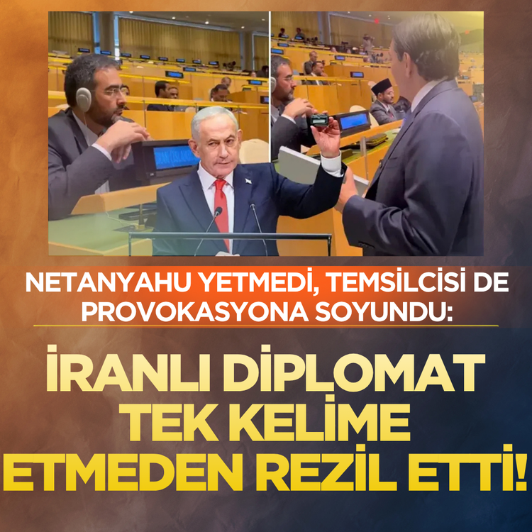 Netanyahu yetmedi, temsilcisi de provokasyona soyundu: İranlı diplomat tek kelime etmeden rezil etti!
