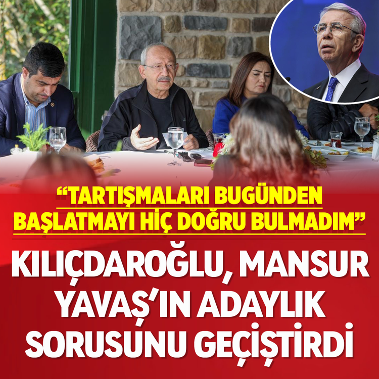 Kılıçdaroğlu, Mansur Yavaş’ın  adaylık sorusunu geçiştirdi! “Tartışmaları bugünden başlatmayı hiç doğru bulmadım”