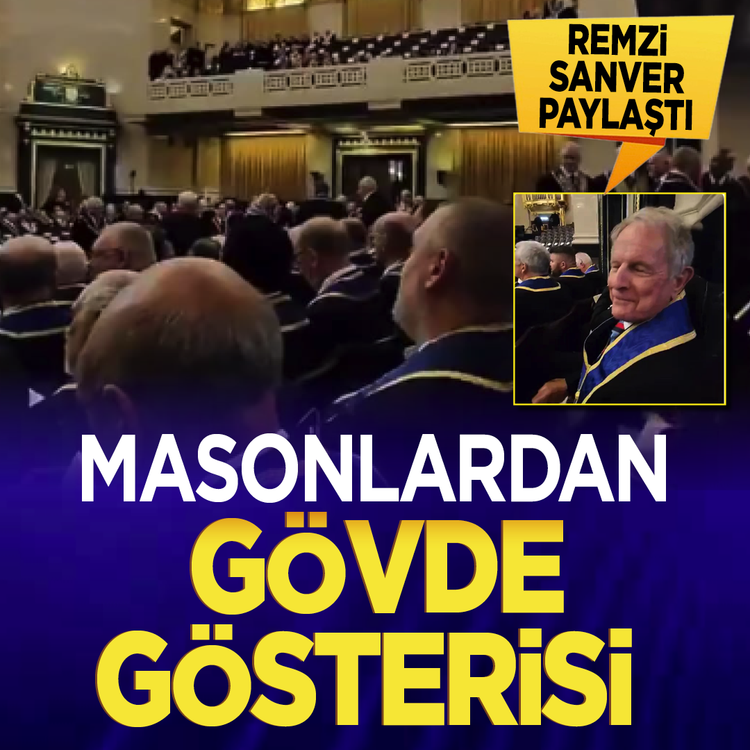 Masonlardan gövde gösterisi: Remzi Sanver Londra'dan paylaştı