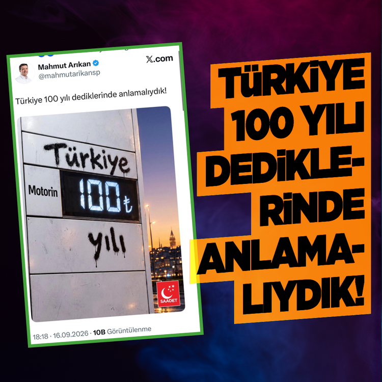 Motorin 100 lirayı aştı Arıkan'dan paylaşım geldi: Türkiye 100 yılı dediklerinde anlamalıydık!