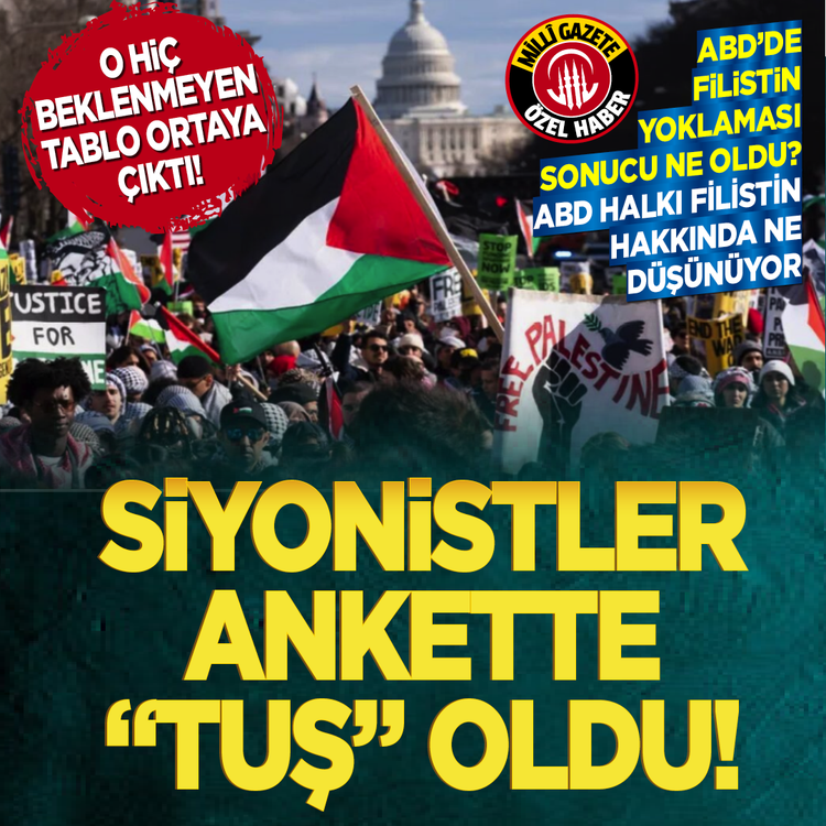 ABD’de Filistin yoklaması sonucu ne oldu? O hiç beklenmeyen tablo ortaya çıktı! ABD halkı Filistin hakkında ne düşünüyor?