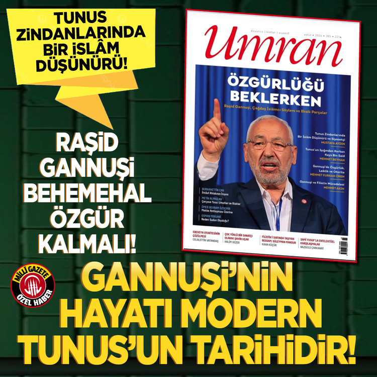 Tunus zindanlarında bir İslâm düşünürü! Raşid Gannuşi behemehal özgür kalmalı
