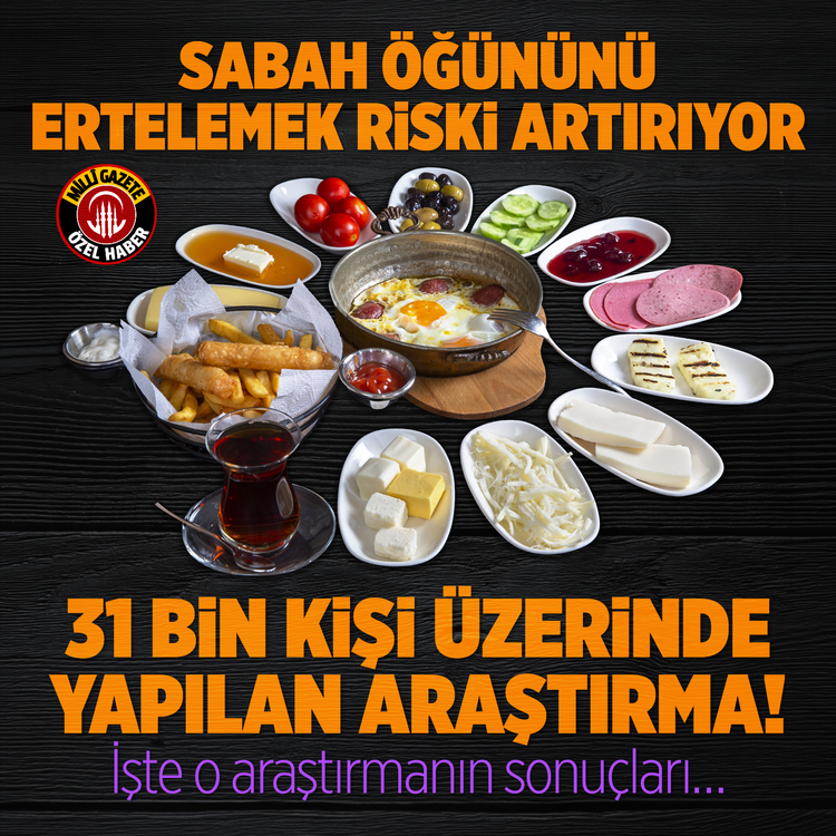 Sabah öğününü ertelemek riski artırıyor: 31 bin kişi üzerinde yapılan araştırma