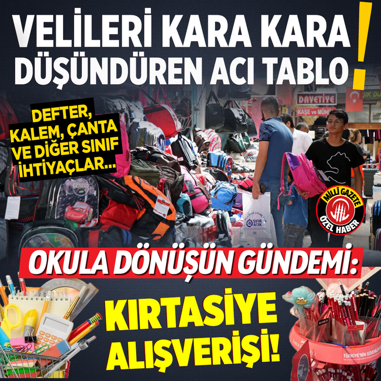 Okula Dönüşün Gündemi: Kırtasiye alışverişi... Velileri kara kara düşündüren acı tablo