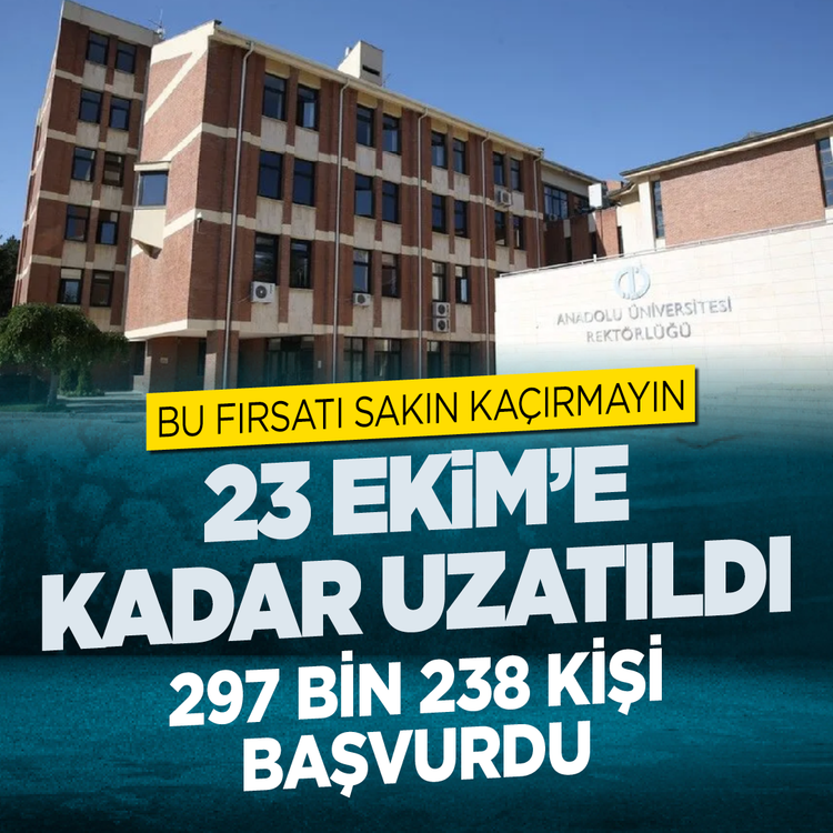 Bu fırsatı sakın kaçırmayın 23 Ekim'e kadar uzatıldı 297 bin 238 kişi başvurdu