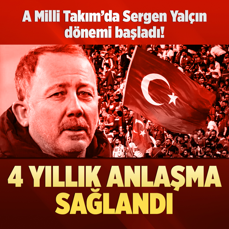 A Milli Takım'da Sergen Yalçın dönemi başladı! 4 yıllık anlaşma sağlandı