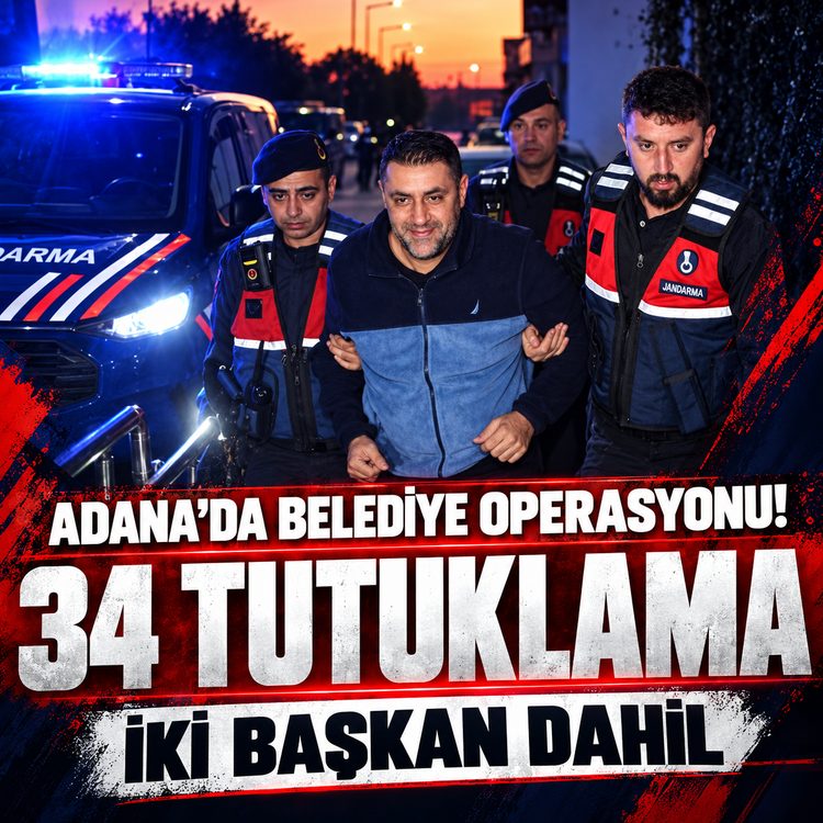 Adana'da belediye operasyonu! İki başkan dahil 34 tutuklama