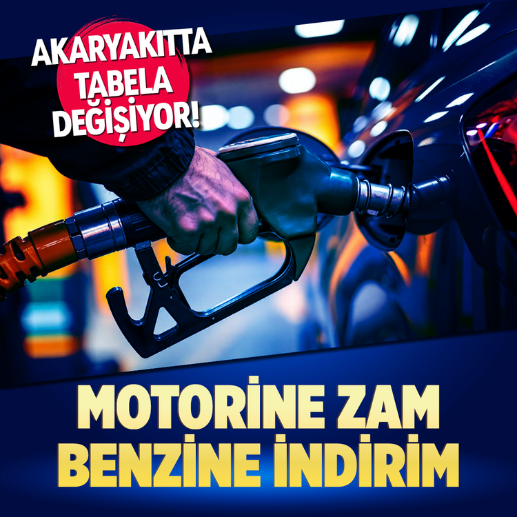 Akaryakıtta tabela değişiyor! Motorine zam Benzine indirim