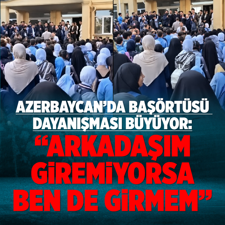 Azerbaycan'da başörtüsü dayanışması büyüyor: "Arkadaşım giremiyorsa ben de girmem"