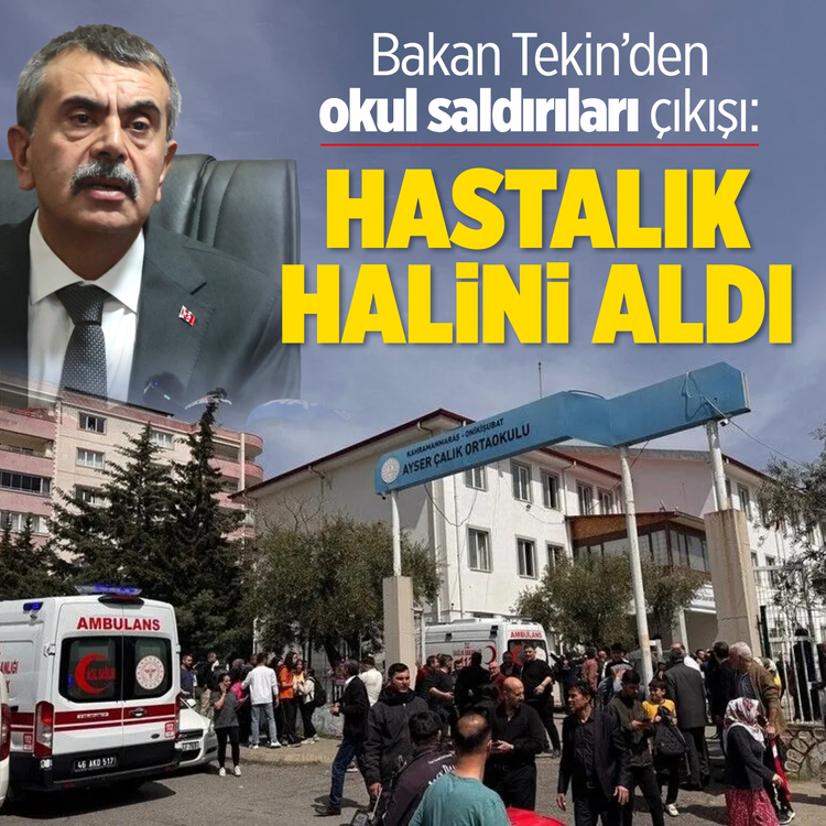 Bakan Tekin'den okul saldırıları çıkışı: Hastalık halini aldı